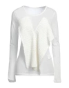 Y's Yohji Yamamoto Woman Top White Size 2 Cotton, Polyester In White
