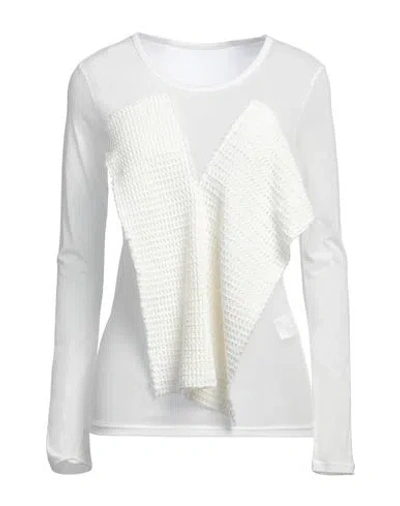 Y's Yohji Yamamoto Woman Top White Size 2 Cotton, Polyester