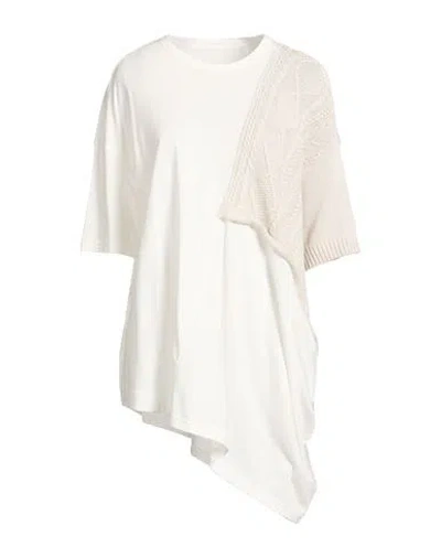 Y's Yohji Yamamoto Woman T-shirt White Size 2 Cotton