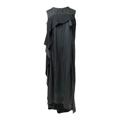 Y's Y-flare Sleeveless Dress In Black