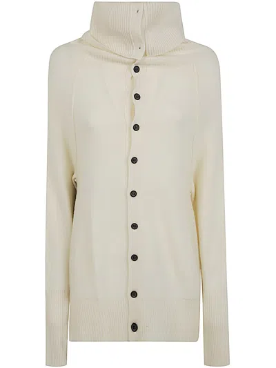Y'S SIDE DRAPE CARDIGAN,YO.K51.581 1 OFF WHITE