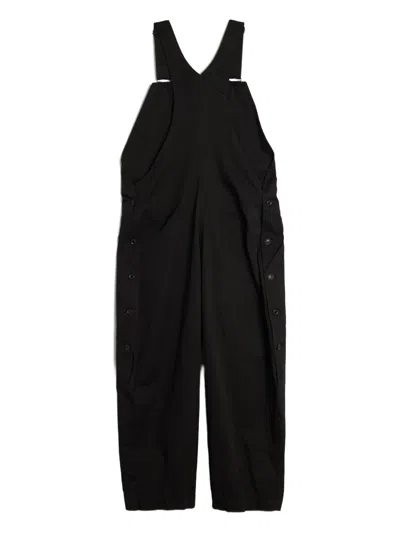 Y's Zip-front Pocket Jumpsuit In Black