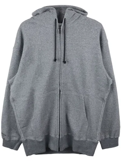 Y's Zip-up Cotton Hoodie In Grey