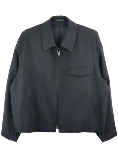 Y's Zip-up Shirt Jacket In Black