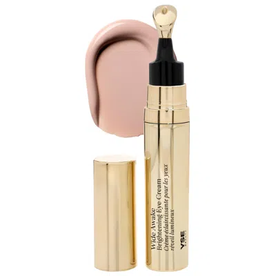 Yse Beauty Wide Awake Brightening & Depuffing Eye Cream With Vitamin C & Caffeine Sheer Pink 0.33 Oz/10 ml In Gold