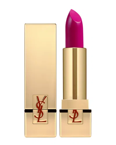 Ysl Beauty Ysl Le Fuchsia 0.13oz Rouge Pur Couture Satin Radiance Lipstick In Transparent