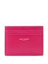Ysl Card Wallet In Pink