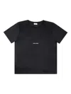 Ysl Embroidery On The Chest Logo T-shirt In Black