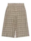 Ysl Plaid Trousers In Neutral
