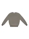 Ysl Round-neck Pullover In Gray