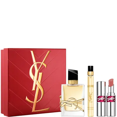 Ysl Yves Saint Laurent Libre Eau De Parfum 90ml And Mini  Loveshine Lipstick 44 Mothers Day Gift Set