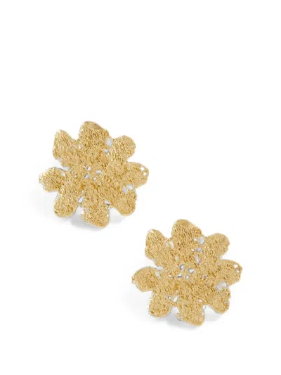 Ysso Anemone Earrings In Gold