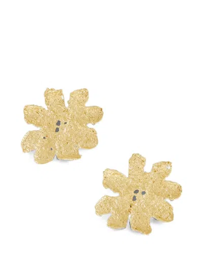 Ysso Anemone Midi Earrings In Gold