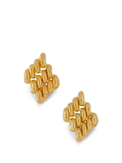 Ysso Chain Link Earrings In Gold