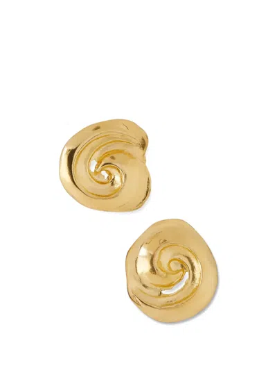 Ysso Cote Spiral Earrings In Gold