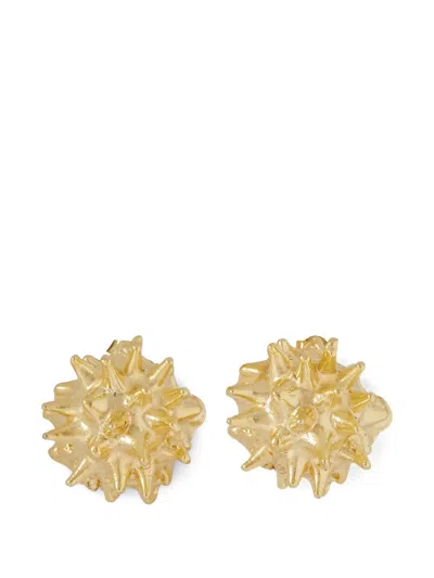 Ysso Sea Urchin Earrings In Gold