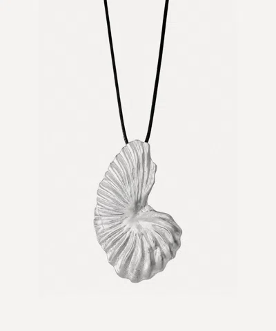 Ysso Silver Birth Of Venus Necklace In Gray