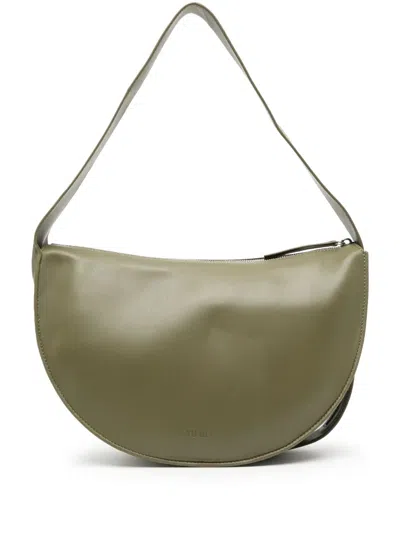 Yu Mei Antonia Leather Shoulder Bag In Green