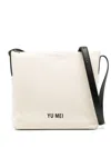 Yu Mei Braidy Canvas Crossbody Bag In Neutrals