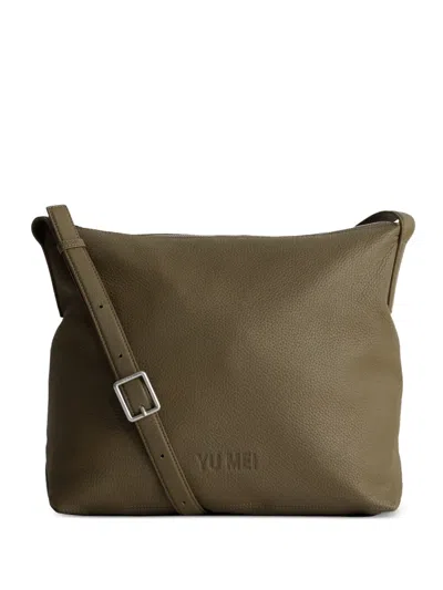 Yu Mei Braidy Cross Body Bag In Green