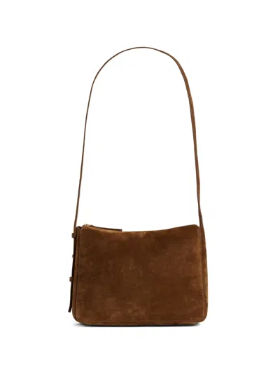 Yu Mei Brooke Leather Shoulder Bag In Brown