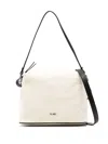Yu Mei Ch'lita Canvas Shoulder Bag In Neutrals