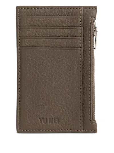 Yu Mei Frank Zip-fastening Wallet In Brown