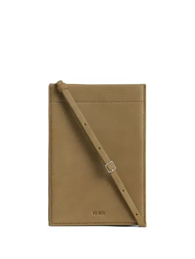 Yu Mei Georgie Leather Cross Body Bag In Brown