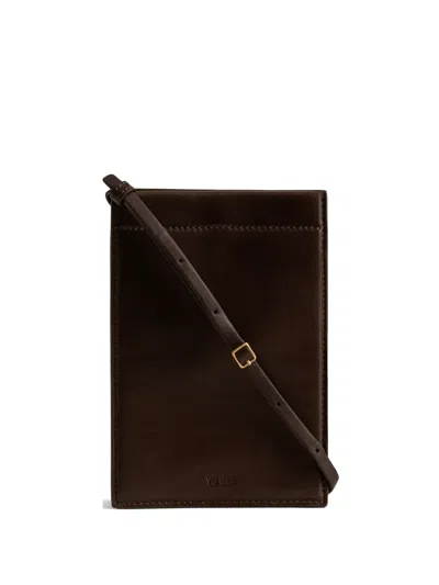 Yu Mei Georgie Leather Cross Body Bag In Brown