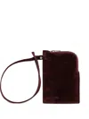 Yu Mei Greta Zip Clutch Bag In Red