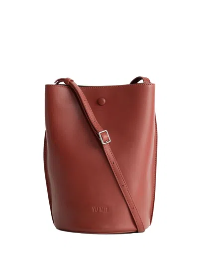 Yu Mei Phoebe Bucket Bag In Red