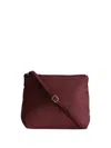 Yu Mei Small Utility Zip-top Cross Body Bag In Red