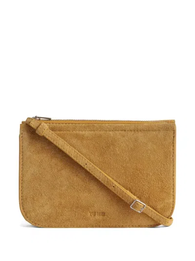 Yu Mei Vi Zip-fastening Suede Mini Bag In Brown