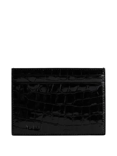 Yu Mei Youhan Crocodile-effect Cardholder In Black