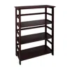 Yu Shan Soho Manhattan 4-shelf Bookcase 26" Wide - Espresso