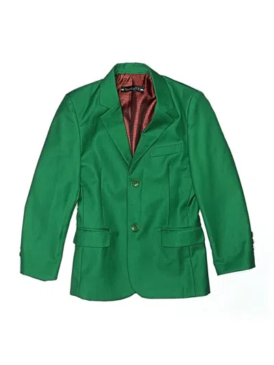 Pre-owned Yuanlu Kids' Blazer Jacket In Green