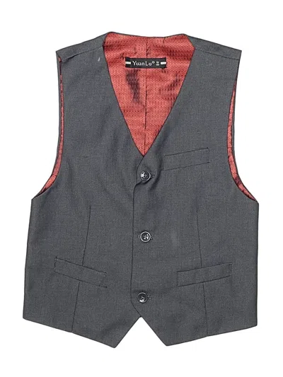 Pre-owned Yuanlu Kids' Sleeveless Top Gray Tops