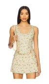 Yuhan Wang Corset Top In Cream
