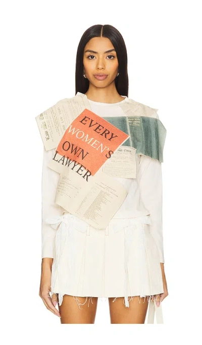 Yuhan Wang Every Woman's Own Lawyer Top In White