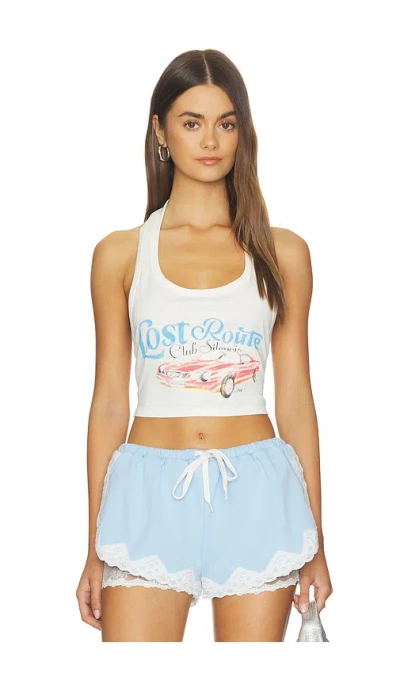Yuhan Wang Lost Route Tank Top In White