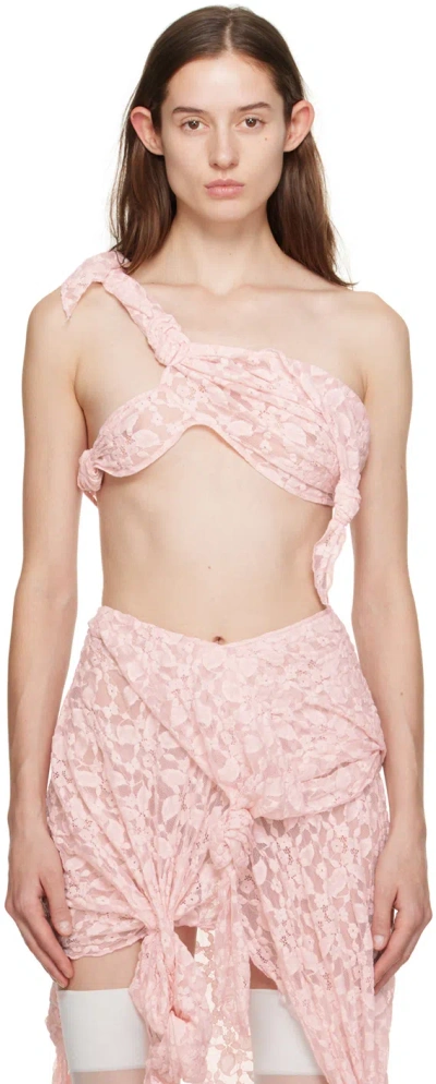 Yuhan Wang Pink Knot Camisole
