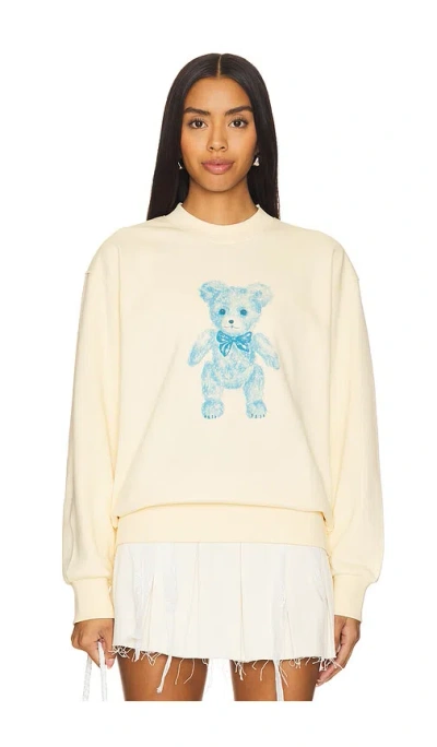 Yuhan Wang Teddy Sweatshirt In Cream
