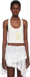 Yuhan Wang White Bears Printed Tank Top In Bears Print