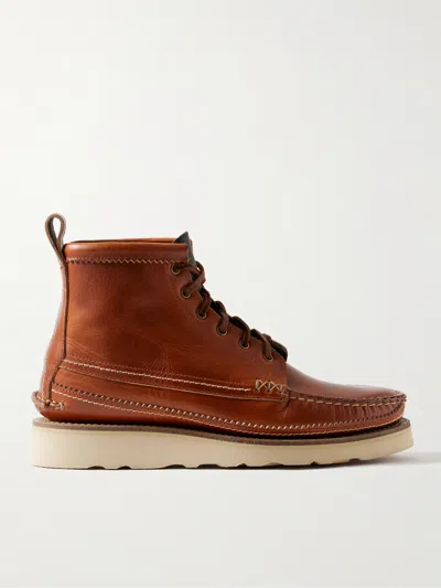 Yuketen Maine Guide Leather Boots In Brown