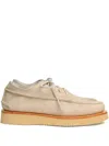 Yuketen Suede Lace-up Shoes