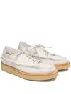 Yuketen Suede Lace-up Shoes In Animal Print