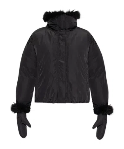Yukié Deuxpoints Long-sleeved Down Jacket In Black