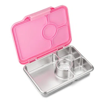 Yumbox Prêt Stainless Steel Leakproof Bento Lunch Box In Silver