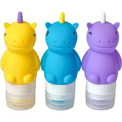 Yumbox Unicorn Silicone Condiment Squeeze Bottles In Multi