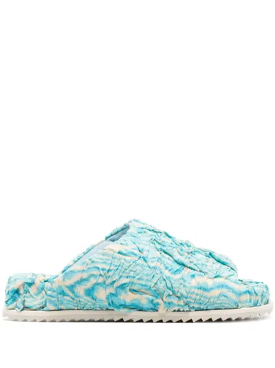 Yume Yume Abstract-print Slip-on Slides In Blue